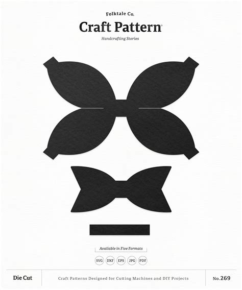 Free Printable Bow Template Designs For Crafting