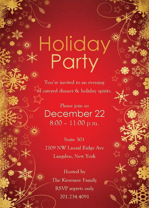 Free Printable Christmas Party Invitation Templates