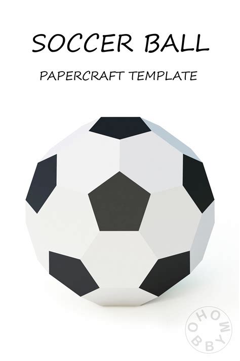 Free Printable Paper Soccer Ball Template