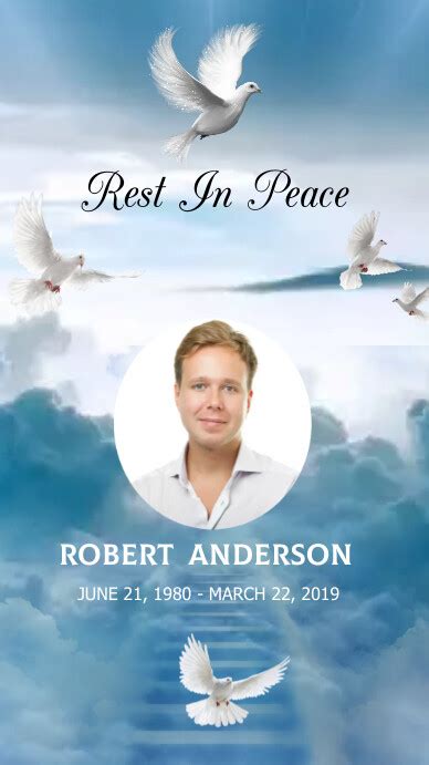 Free Rest In Peace Templates For Obituary Notices