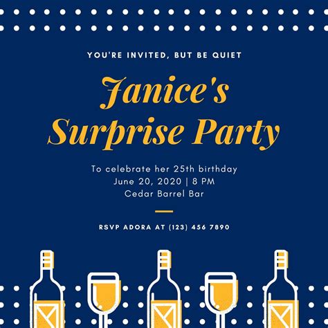 Free Surprise Birthday Invitation Templates Download