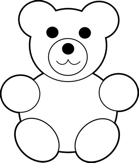 Free Teddy Bear Template Printable For Kids