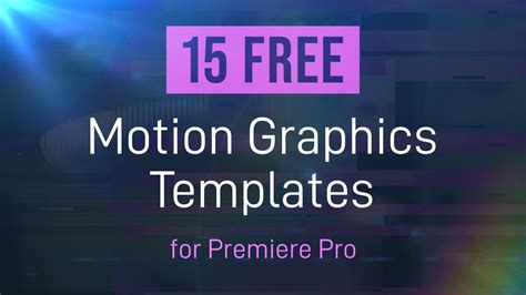 Free Text Motion Graphics Templates For Stunning Videos