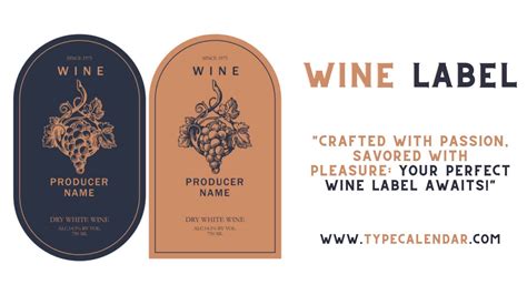 Free Wine Bottle Label Template For Microsoft Word