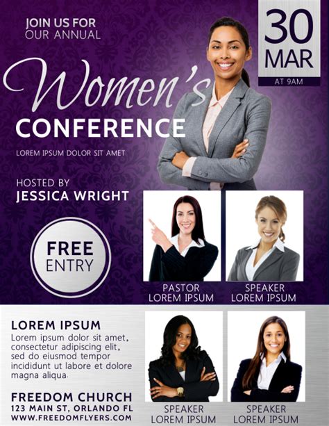 Free Womens Conference Flyer Templates