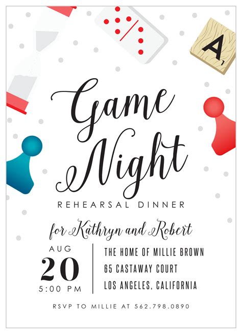 Game Night Invitation Template Designs And Ideas