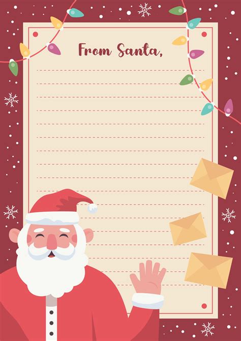 Get A Free Letter From Santa Template Word