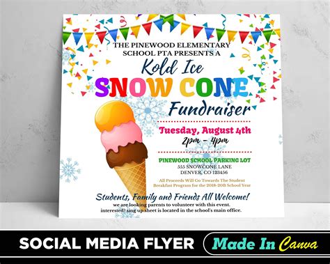 Get Your Free Snow Cone Flyer Template Now