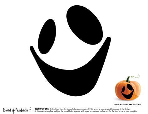 Ghost Face Pumpkin Template Design And Carving Guide