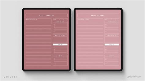 Goodnotes Daily Journal Template For Productive Days