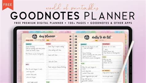 Goodnotes Free Planner Templates For Productive Note-Taking