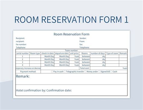 Google Form Reservation Template For Easy Bookings