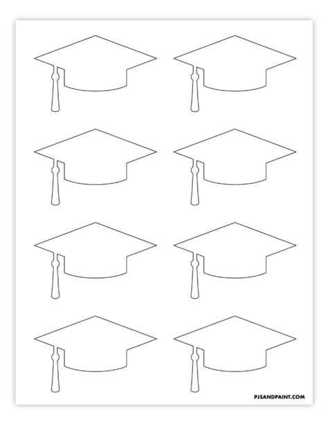 Graduation Cap Top Template Printable Design