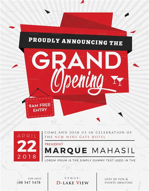 Grand Opening Announcement Template For Businesses