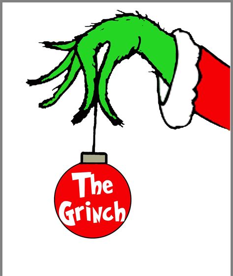 Grinch Christmas Printable Template Free Download