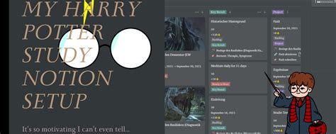 Harry Potter Inspired Notion Template For Students