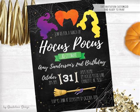 Hocus Pocus Invitation Template: Free Download And Ideas