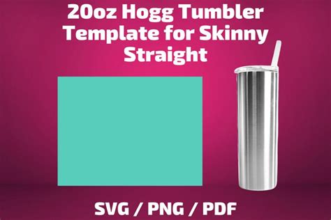 Hogg 20oz Skinny Tumbler Template Design Ideas