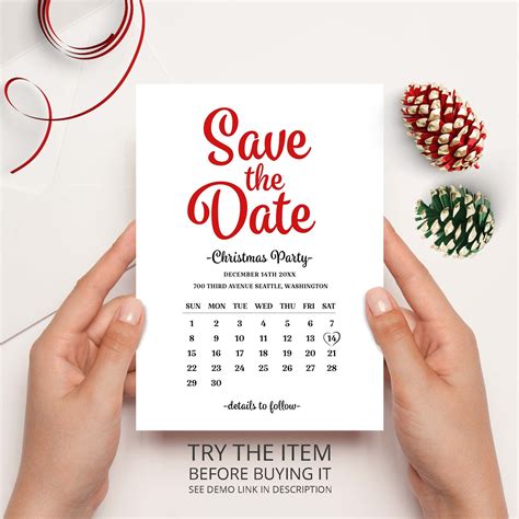 Holiday Save The Date Templates You Can Use