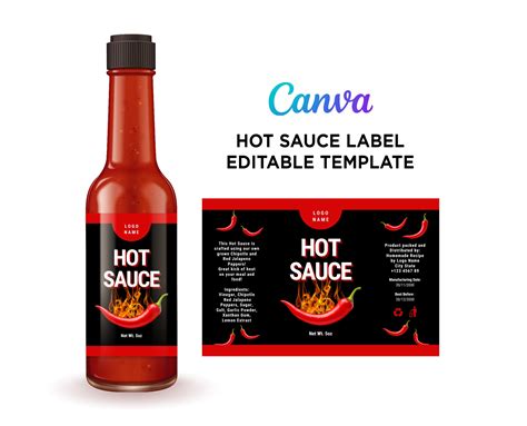 Hot Sauce Label Template Design Made Easy