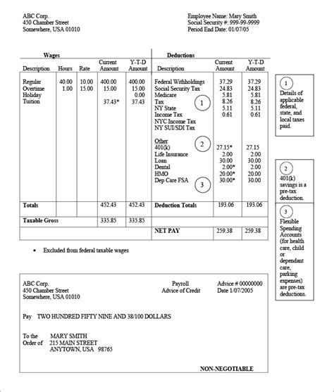 Ihss Pay Stub Template Free Download And Guide