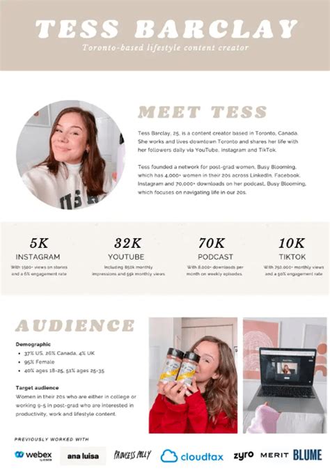 Influencer Media Kit Template: Boost Your Brand Visibility