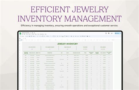 Jewelry Inventory Management Made Easy Template