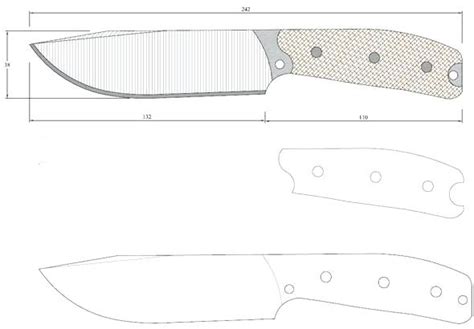 Knife Templates With Precise Dimensions For Makers