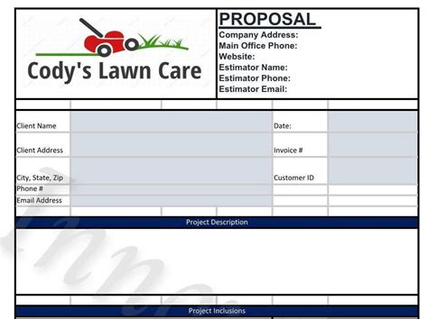 Lawn Mowing Quote Template Made Easy