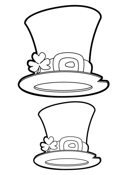 Leprechaun Hat Template Printable Outline For Kids