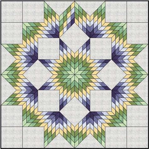 Lone Star Quilt Pattern Template Free Printable Download