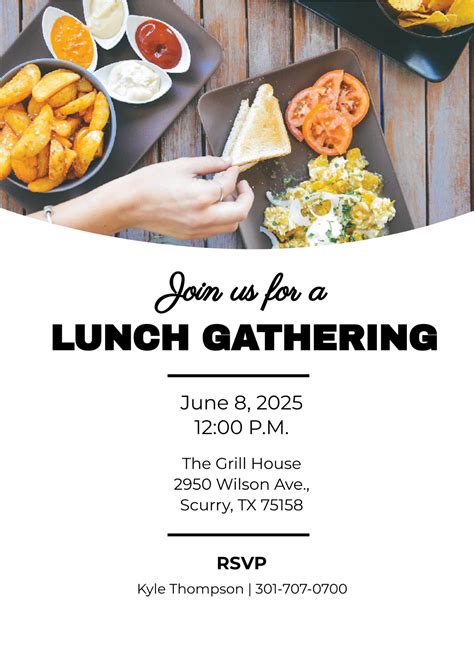 Lunch Invitation Email Template Made Easy