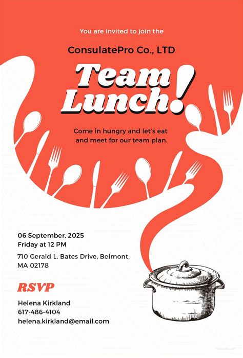 Luncheon Flyer Template Free Download