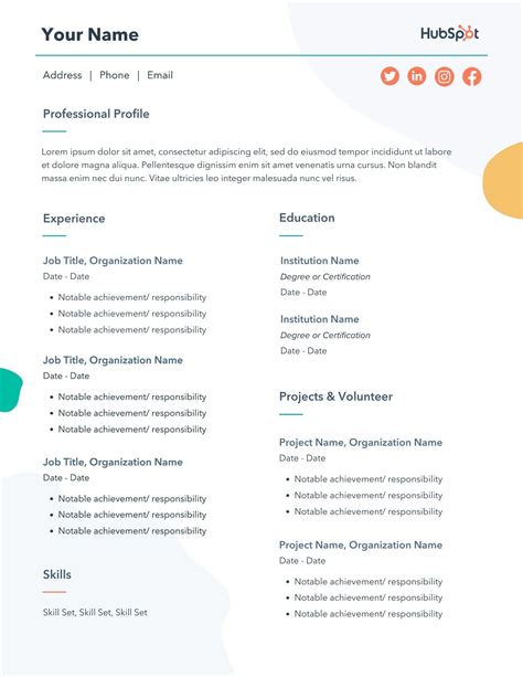 Marketing Resume Templates Free Download Now