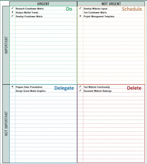 Master Eisenhower Matrix In Excel With 5 Easy Steps