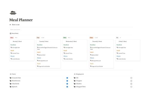 Meal Planning Made Easy With Notion Templates