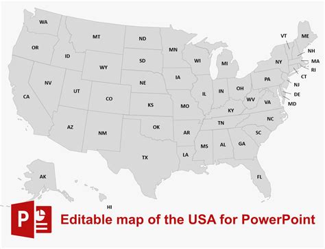 Microsoft Us Map Template For Presentations And Reports