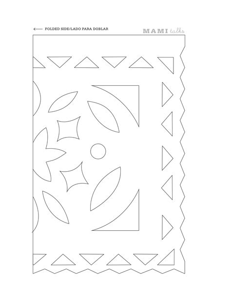 Mini Papel Picado Template For Diy Mexican Decor