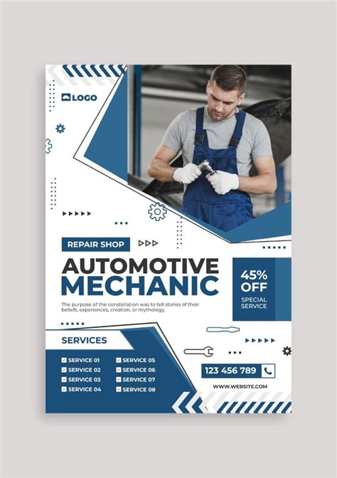 Mobile Mechanic Flyer Template Design Made Easy