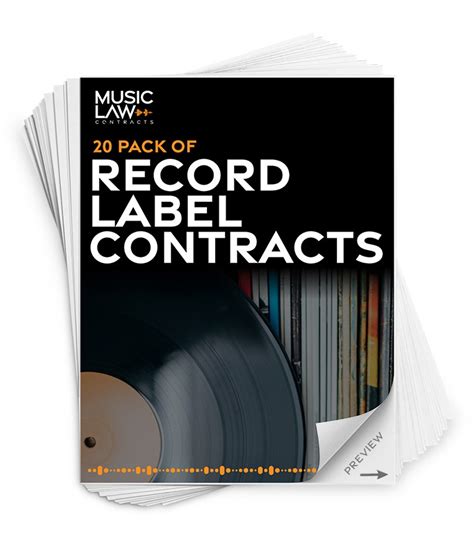 Music Label Contract Template Essentials For Artists