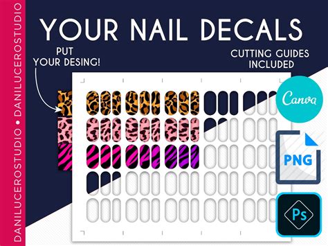 Nail Decal Template Free Download Collection