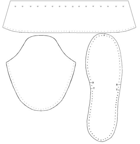 Native American Moccasin Template Design And Patterns