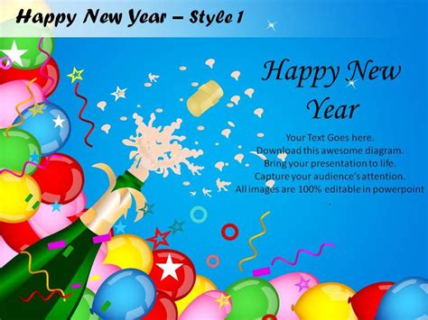 New Year Slide Template Designs For Presentations