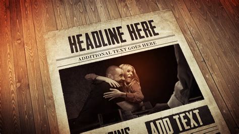 Newspaper After Effects Template For Dynamic Animations