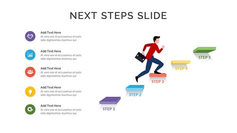 Next Steps Slide Template Free Download And Customize