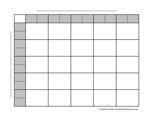 Numbered Football Squares Pool Template Made Easy