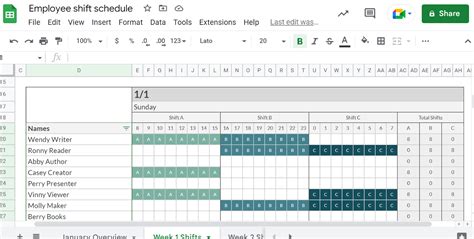 Nursing Staff Schedule Template Made Easy