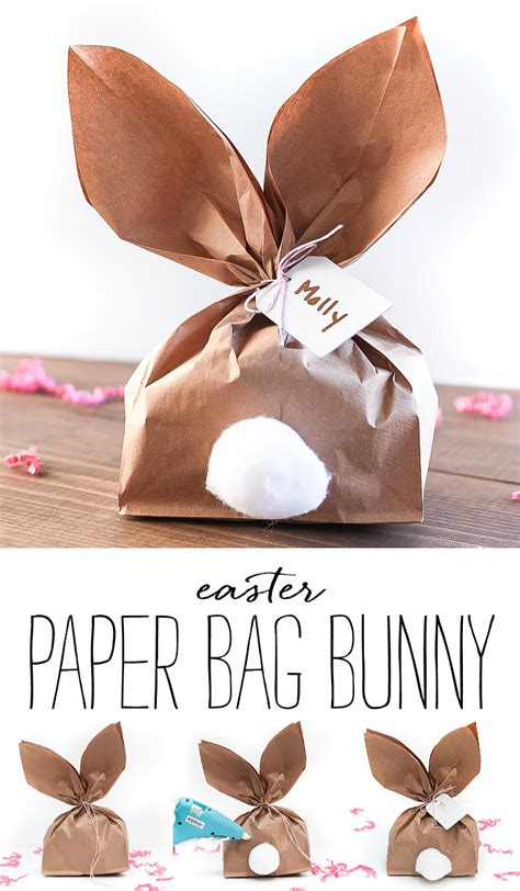 Paper Bag Bunny Template Free Printable Easter Craft