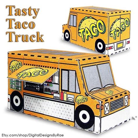 Paper Food Truck Template Design And Ideas