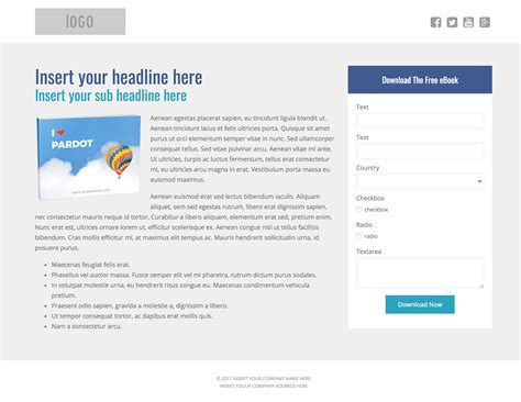 Pardot Landing Page Templates For Free Download